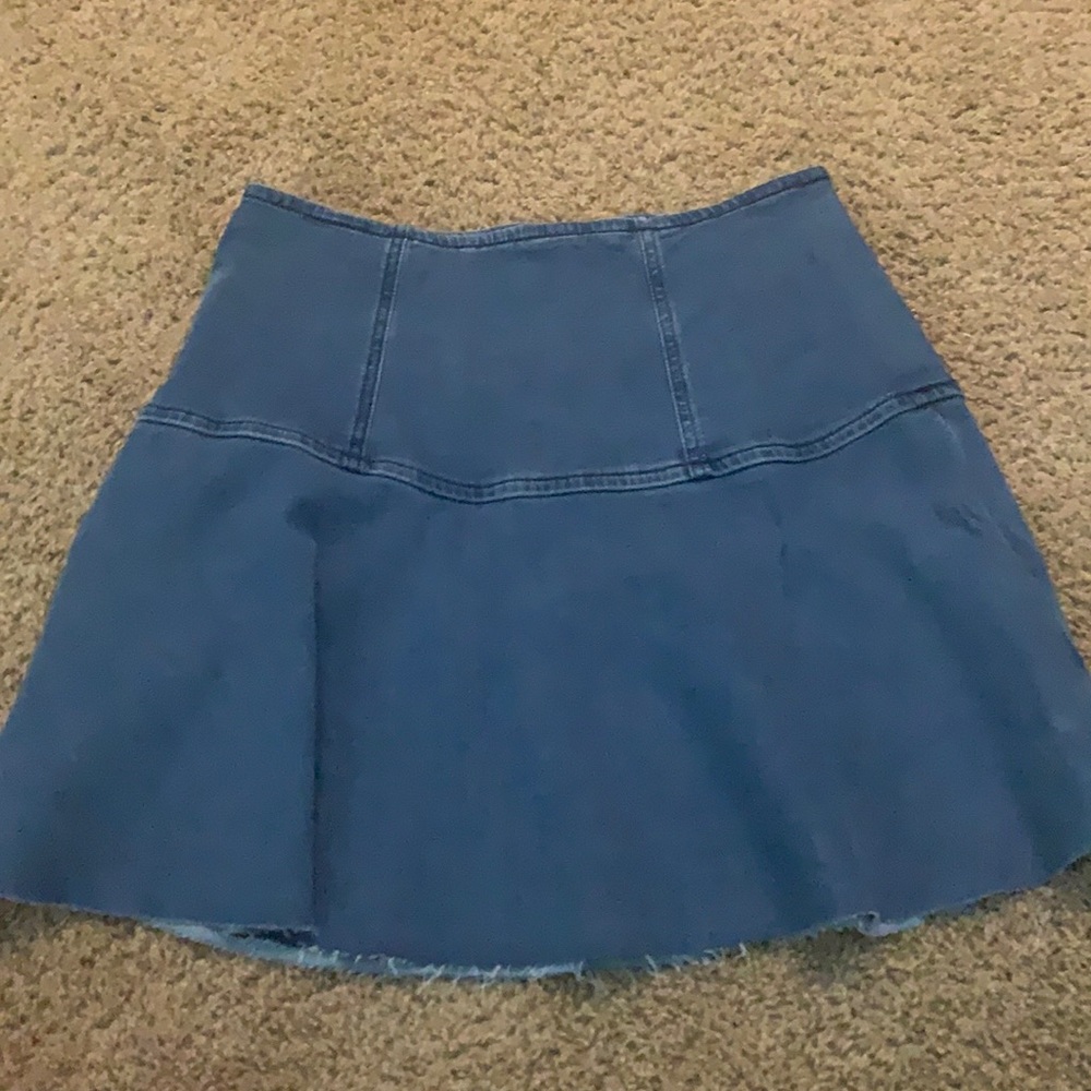 NWOT FREE PEOPLE DENIM SKIRT